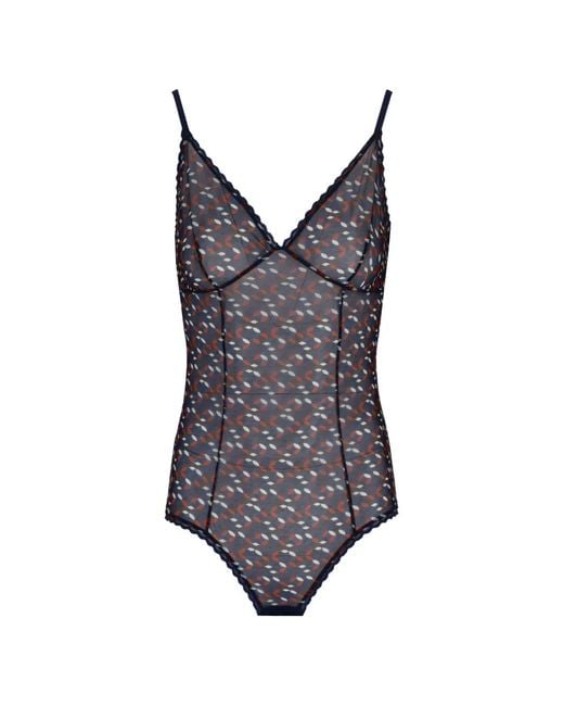 Laura Urbinati Gray Body Imprimé En Tulle
