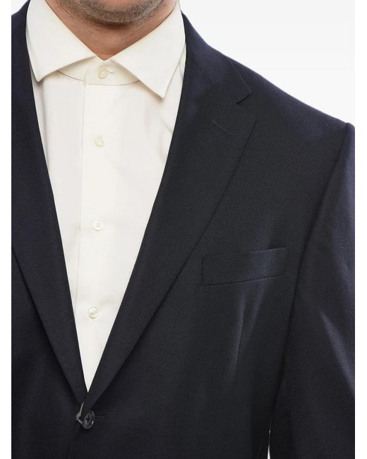 Corneliani Blue Notch-Lapel Blazer for men