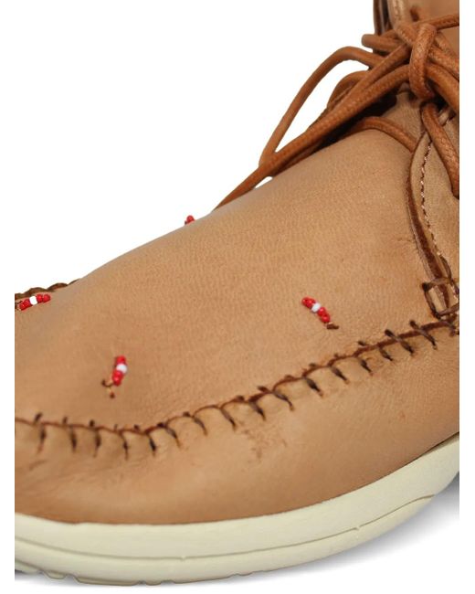 Visvim Fbt Beaded Moccasin Boots in Brown for Men | Lyst UK