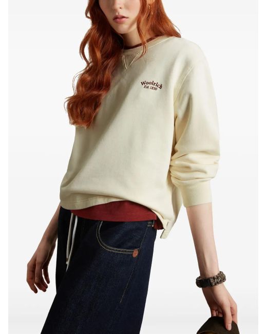 Woolrich White Cotton Sweatshirt