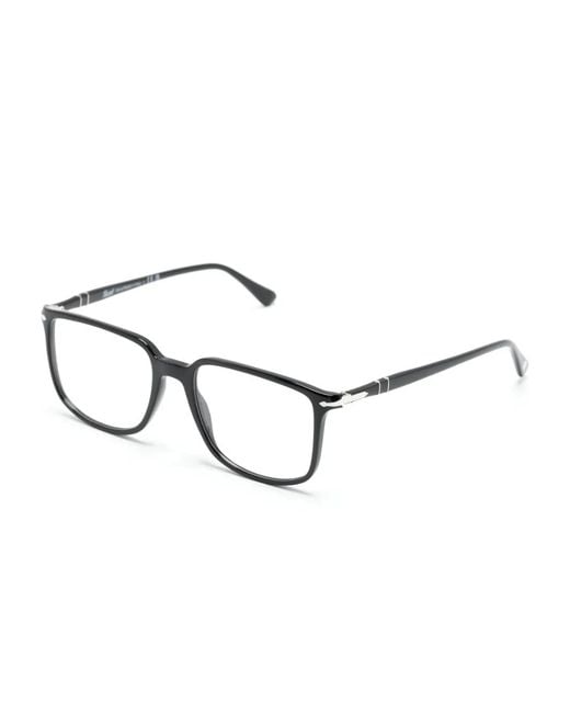 Persol Black Square-Frame Glasses for men