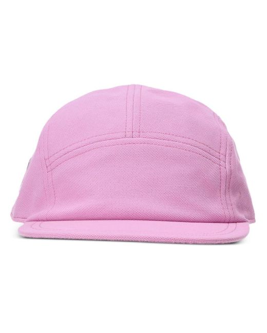 Lacoste Pink Logo-patch Organic Cotton Cap for men