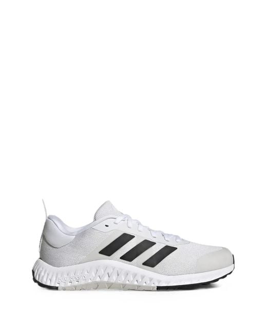 Adidas White Everyset Logo-Patch Sneakers