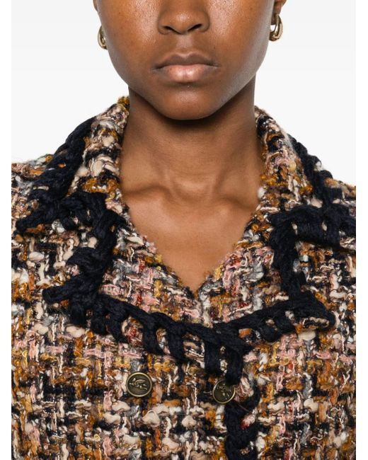 Etro Brown Tweed Jacket