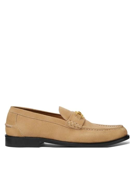 Versace Medusa '95 Suède Loafers in het Natural voor heren