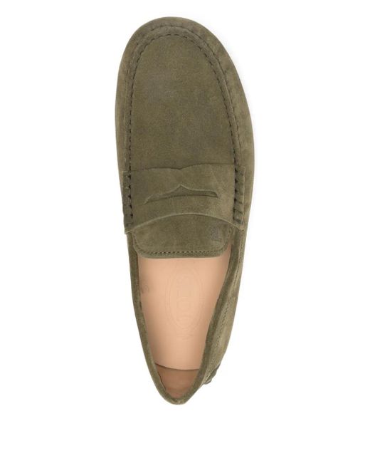 Tod's Green Gommino Bubble Loafers for men