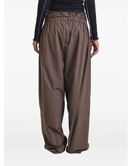 Baserange Gray Tin Elasticated-Waistband Trousers