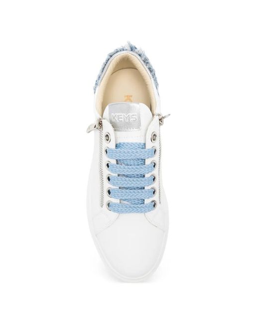 Keys White Sneakers Mit Fransen