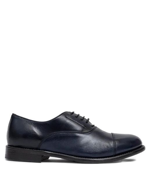 SOMMET Blue Lace-Up Cap-Toe Oxford Shoes