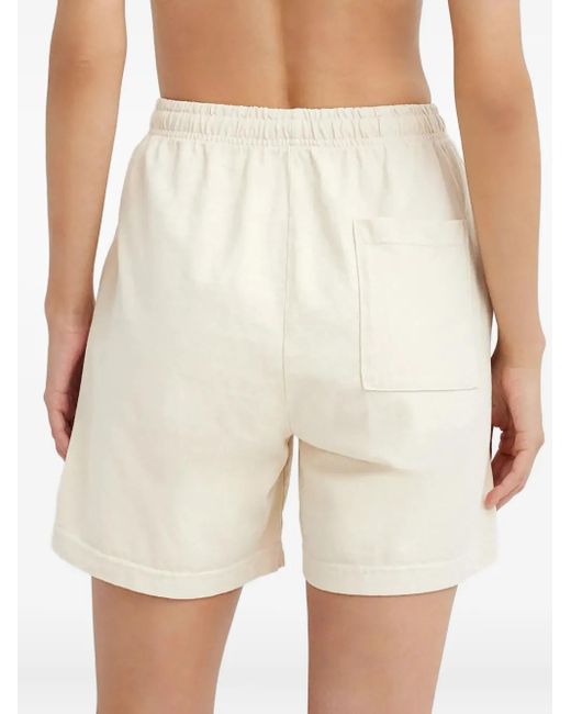 Sporty & Rich Natural Logo Elasticated Waistband Shorts