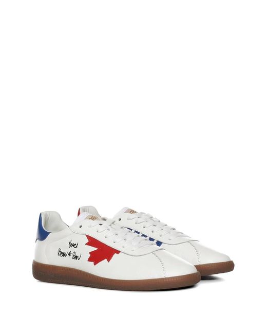 DSquared² White Sneakers Goatskin for men