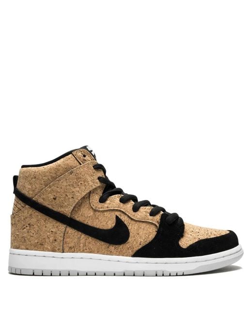 Nike Brown Dunk High Premium Sb "Cork" Sneakers for men