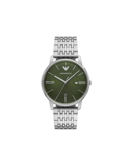 Emporio Armani Roestvrij Staal 42 Mm in het Green
