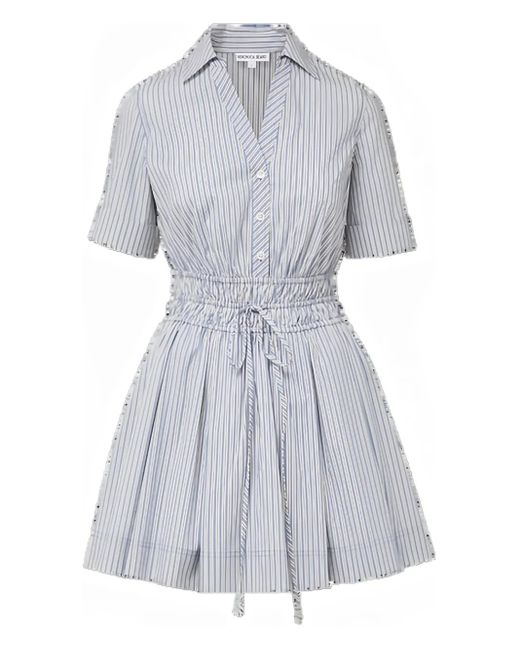 Veronica Beard Gray Susan Striped Dress