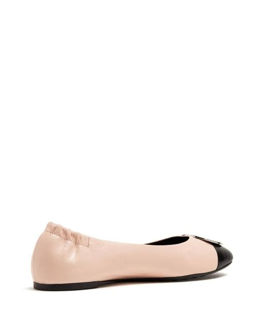 Tory Burch Natural Flat Shoes