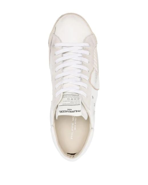 Baskets Paris À Patch Logo Philippe Model pour homme en coloris White