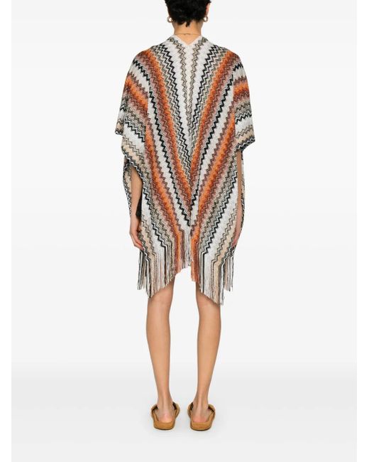 Missoni ジグザグ ケープ White