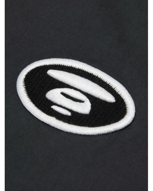 Aape By A Bathing Ape Black Logo-Patch Hooded Jacket for men
