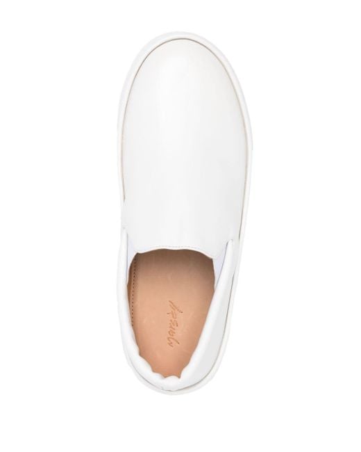 Marsèll White Cassapelle Leather Sneakers for men