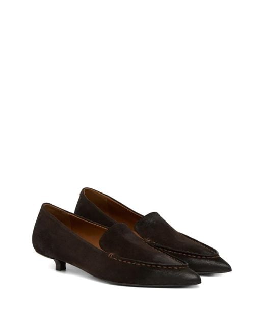 Marsèll Black Pointed-Toe Suede Pumps