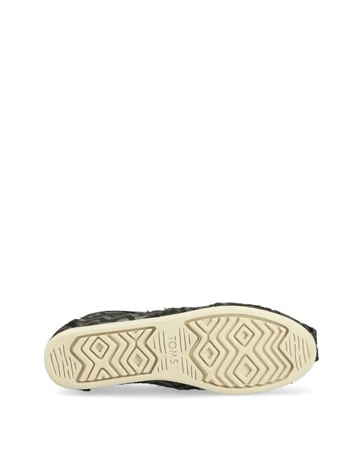 TOMS White Geometric-Pattern Espadrilles