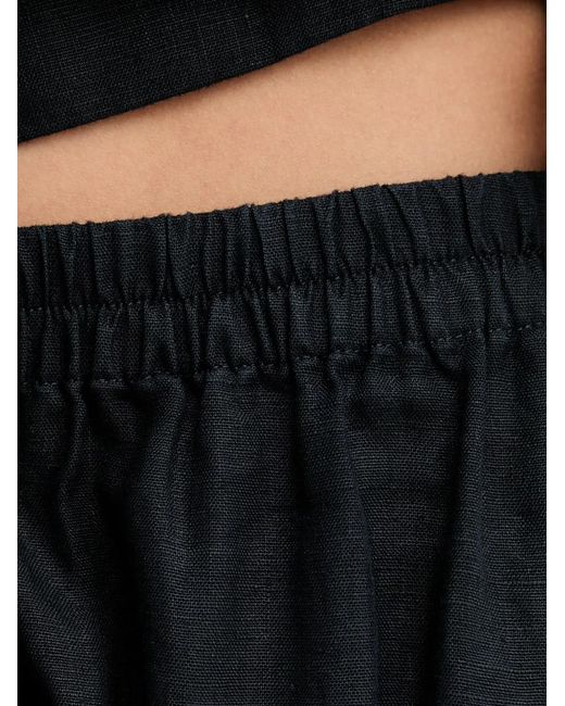 Marc O' Polo Black Elasticated-Waist Flared Maxi Skirt