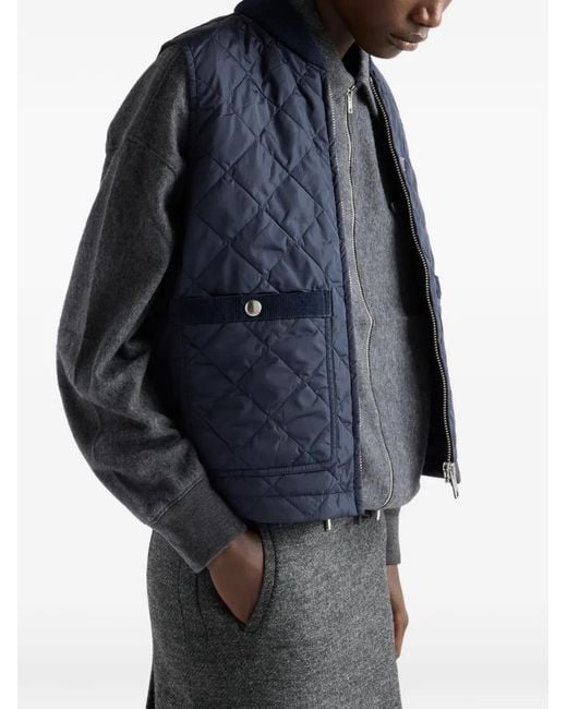 Chaleco Re-Nylon Acolchado Prada de color Blue