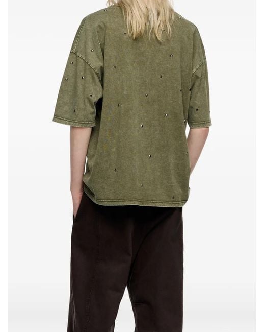 Bimba Y Lola Green Studded T-Shirt