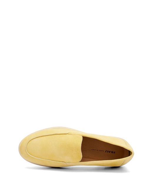Frau Metallic Mocassins En Daim À Design Déstructuré