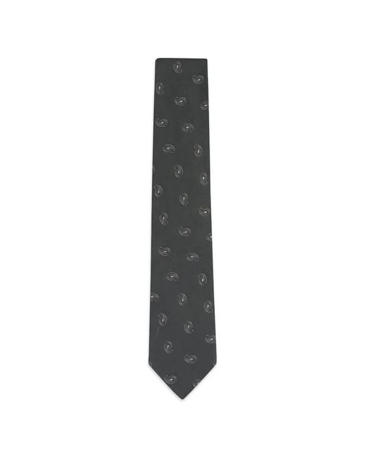 Paolo Albizzati White Paisley-Patterned Tie for men