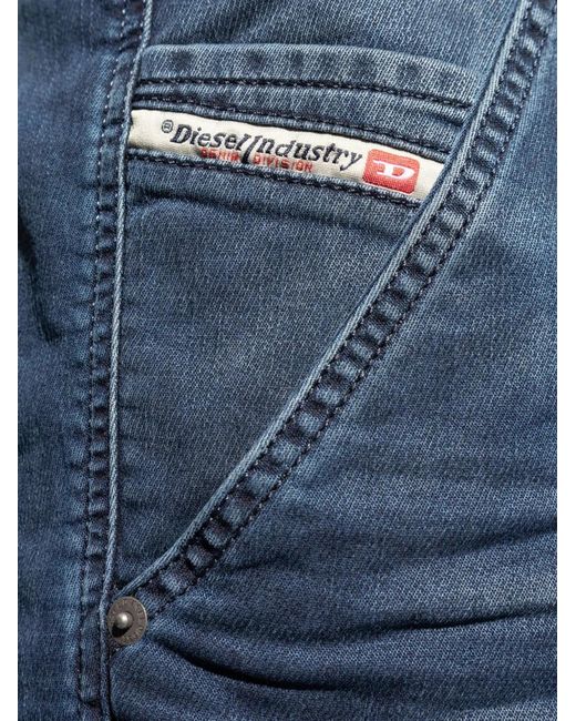 DIESEL Blue D-Krooley Drawstring Cargo Jeans for men