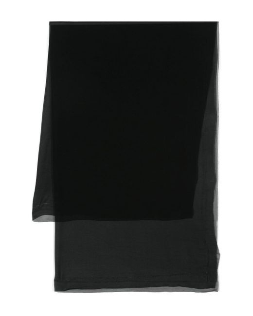 Foulard en soie à design transparent Faliero Sarti en coloris Black