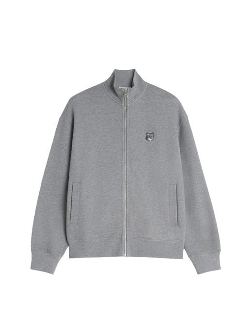 Maison Kitsuné Gray Sweat À Patch Logo for men
