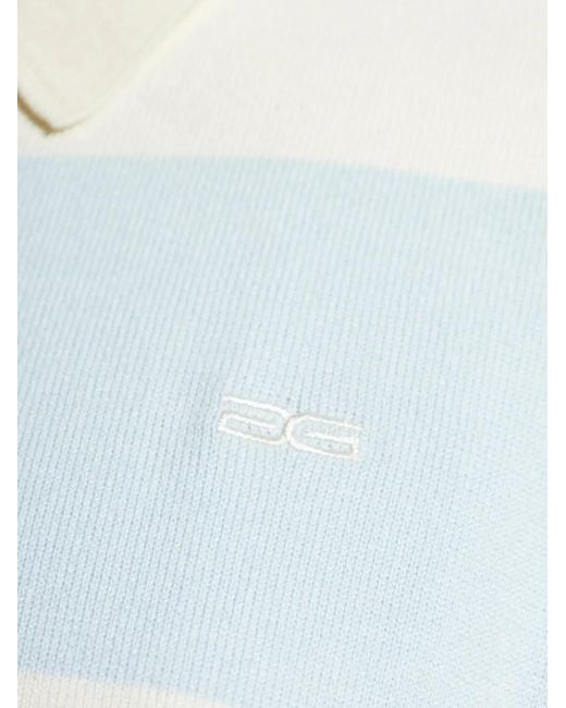 Gestuz White Maia Striped Button Knitwear