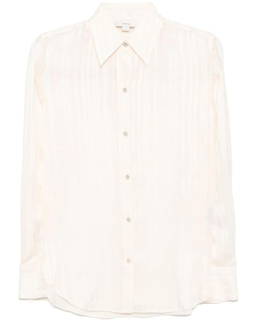 Camicia Con Punto Smock di Vince in Natural