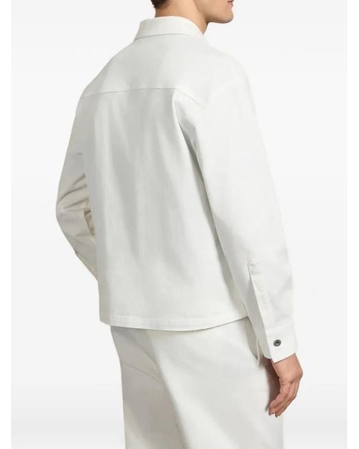 Pence White Surchemise Tommy Boutonnée for men