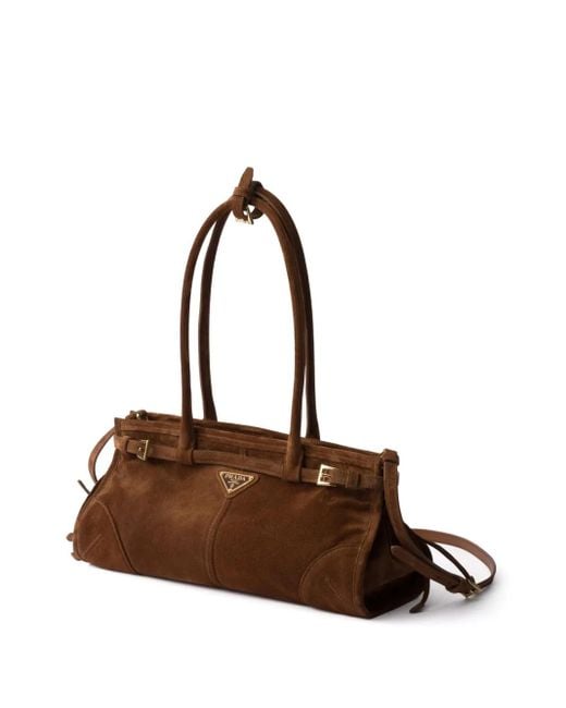 Prada Brown Medium Bonnie Tote Bag