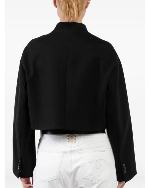 Dorothee Schumacher Black Pocketed Cropped Jacket