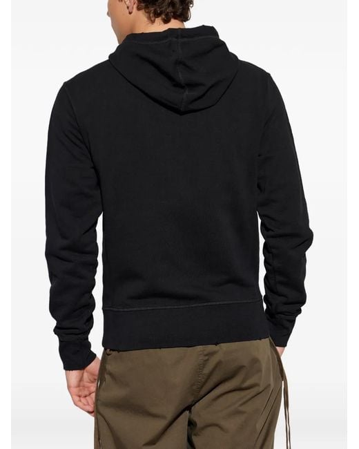 McQueen Black Zip-Up Hoodie for men