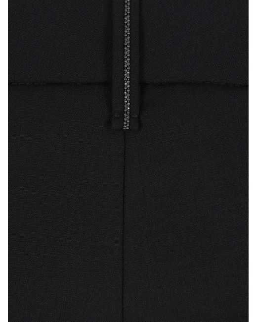 Brunello Cucinelli Blue Monili-Embellished Tailored Trousers