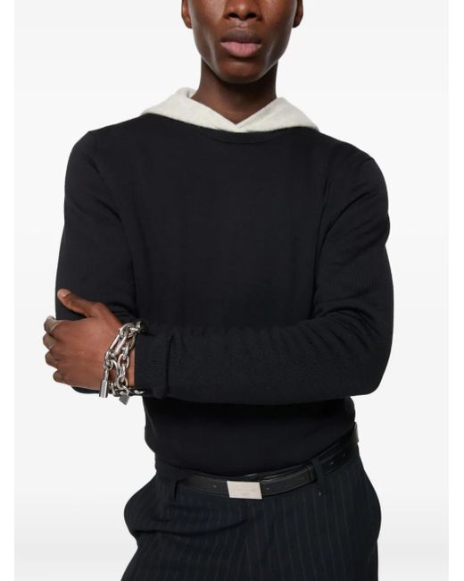Acne Black Long-Sleeve Sweatshirt for men