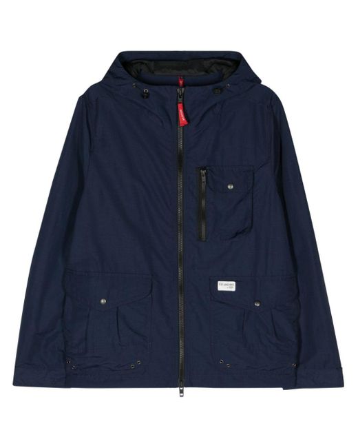 Fay Blue Zip-up Hooded Jacket for men