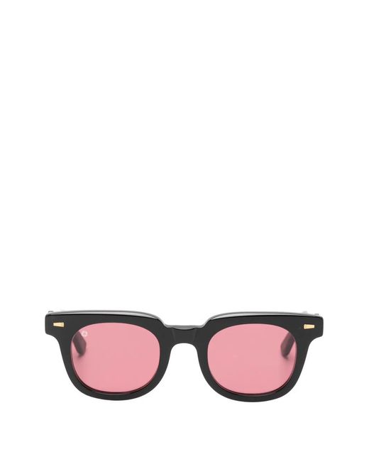 Kyme Pink Juno Square-Frame Sunglasses