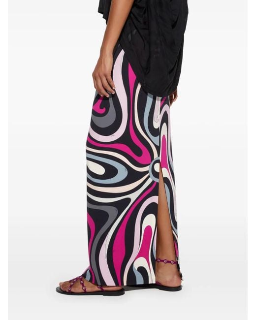 Emilio Pucci White 'Marmo Mexico' Skirt