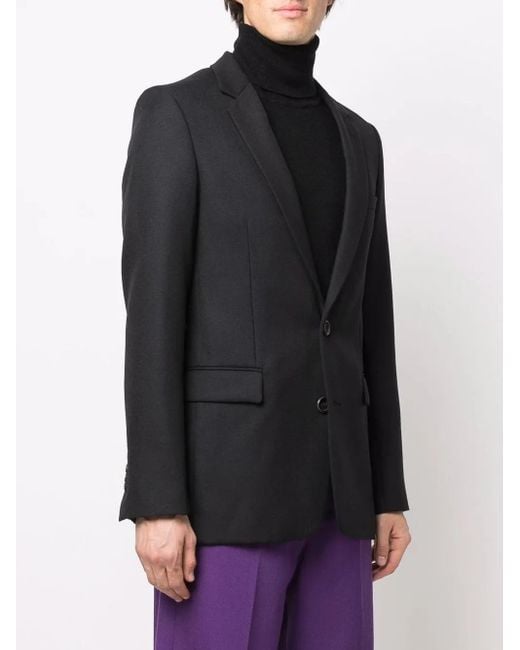 AMI Black Single-Breasted Blazer