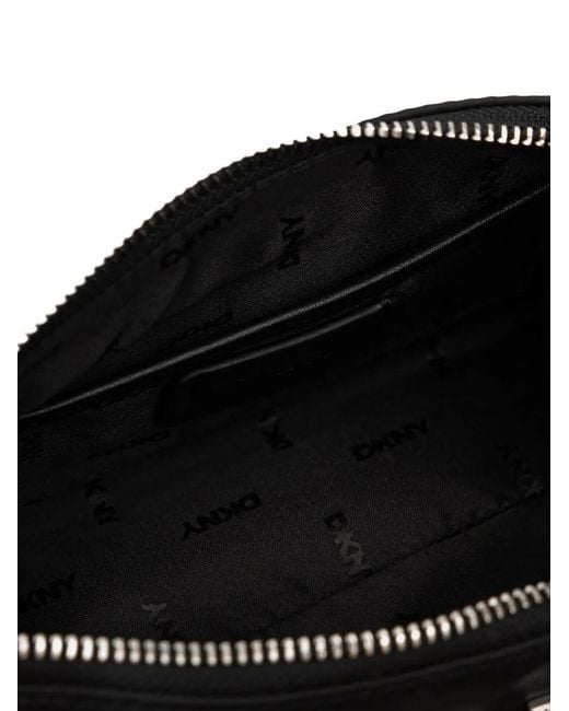 DKNY Black Logo-Detail Chain Shoulder Bag