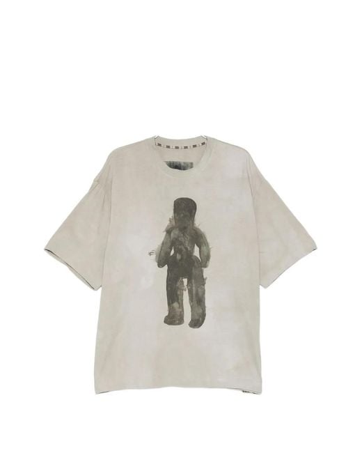 Ziggy Chen White Digital-Print T-Shirt for men