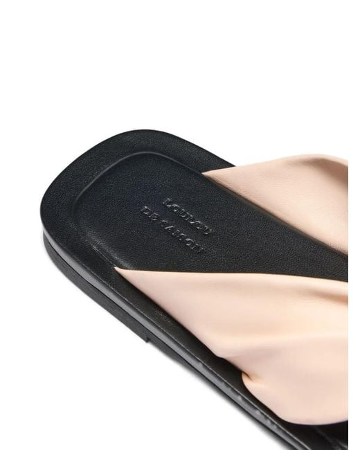 Loulou de Saison White Leather Sandals