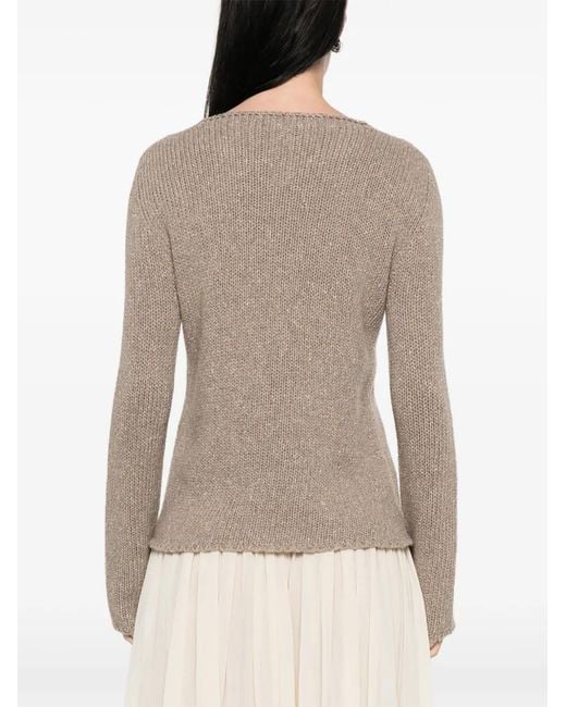 The Row Natural Nitha Pullover Mit Rundem Ausschnitt