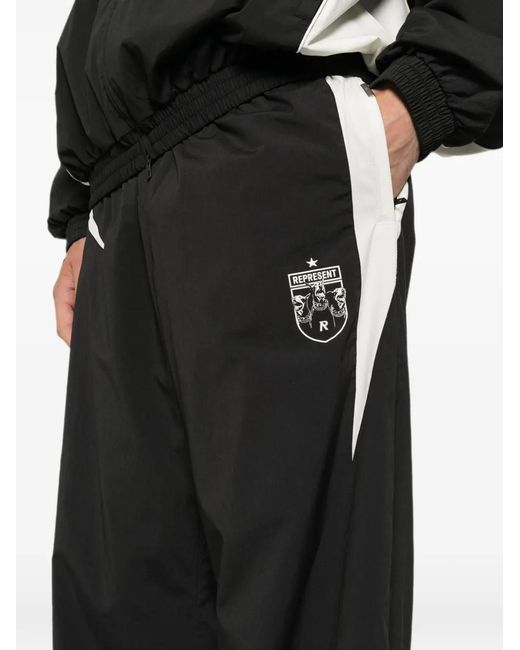 Represent Black Track Star Track Pants for men